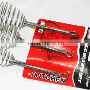 3pcs Stainless Steel Kitchen Whisk Tools Egg Beater thumbnail-1