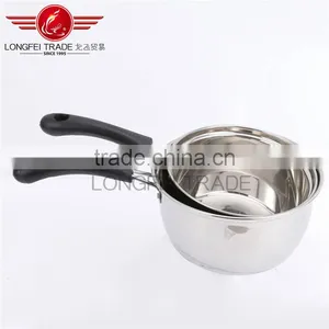 Eco-friendly Stainless Steel Single Handle Milk / Stock Pot/ Milk Cooking Pot thumbnail-1