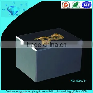 OEM Custom Colorful Acrylic Sugar Box With Lid Hot Sale Plexiglass Candy Box thumbnail-3