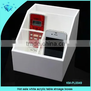 Hot Sale White Acrylic Table Stroage Boxes thumbnail-1