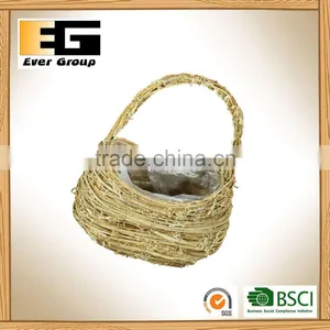 Nature Rattan Flower Pots Handmade Baskets for Sale thumbnail-2