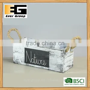 Wooden Flower Pot for Succulent Plants Desktop Decoration Potted Balcony Solid Wood Flowerpot thumbnail-1