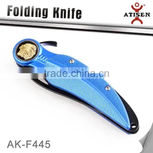 Hot 3Cr13 Blade Aluminum Alloy Handle Folding Knife Hunting Pocket Knife Tools thumbnail-2