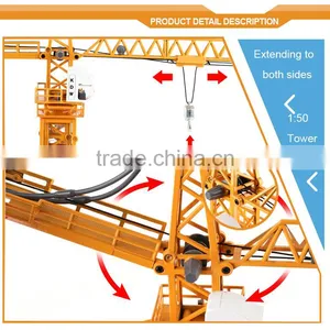 1:50 Wholesale Diecast Cars Tower Crane Toy Car Metal for Sale thumbnail-4