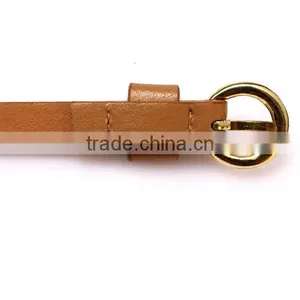 Wholesale Rivet Decorated Ring Buckle Girl Thin PU Waist Belt thumbnail-6