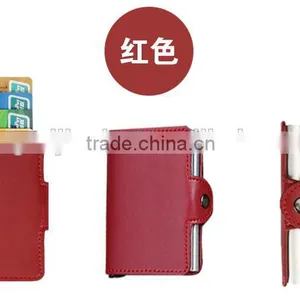 Double Box Pop-up Credit Card Holder Metal Wallet Cash Purse Handbag thumbnail-6