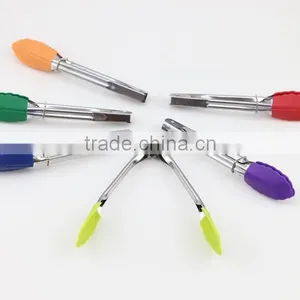Mini Silicone & Stainless Steel Tongs (Assorted Colors) thumbnail-3