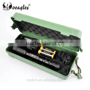 Oeagles XML T6 LED 1800 Lumens Zoomable White Light LED Bicycle Flashlight Torch Set thumbnail-1