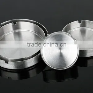 10cm Stainless Steel Cigarette Table Ashtray for Home thumbnail-2
