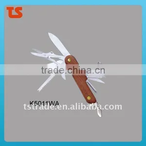 "STOCK" New Design Mini Multi Function Stainless Steel Utility Novelty Pocket LED Tool Knife K5011WA thumbnail-1