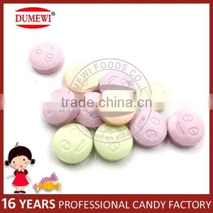 Smile Emoji Round Tablet Candy Dextrose Pressed Sugar Candy thumbnail-1