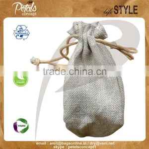 Jute Drawstring Bag thumbnail-1
