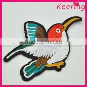 3D Bird Embroidery Patch Custom Design for Clothing WEF-270 thumbnail-1
