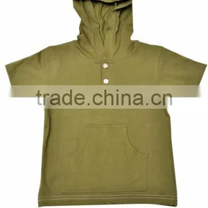 Kids Plain Hooded t .shirt thumbnail-1