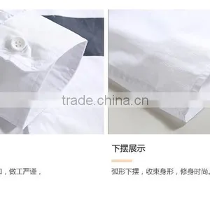 New Design High Quality 100% Cotton Men Casual Slim Fit Shirts Long Sleeve Custom Printing OEM Wholesale thumbnail-3