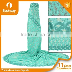 Bestway New Design Yiwu Lace Fabric Swiss Cotton Voile Lace With Rhinestone SL0417 thumbnail-1