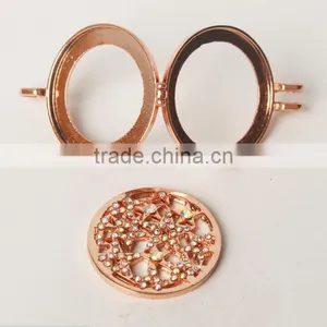Artificial Jewellery Round Hollow Alloy Rainbow Coin Necklace thumbnail-4
