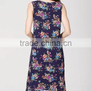 2017 MAMALOVE New Sleeveless Cotton Floral Maternity Clothes Breastfeeding Dress Women Pregnant Dress thumbnail-2
