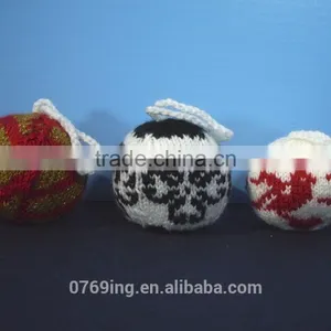 Christmas Decoration Ball New-arrival Knit Christmas Ball Red Christmas Ball thumbnail-3