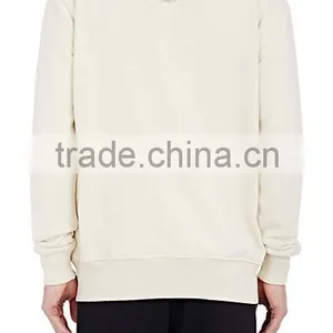 Gusseted Zip Vent High Neck Split Kangaroo Pocket Cotton-blend French Terry Asymmetric Zip-front Hoodie thumbnail-2