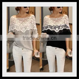 Hot Sell Fashion Korea Style Lace Design Women Summer Blank Latest Printing T-shirt Girl thumbnail-2