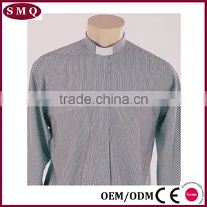 Wholesale Hot Sale Cotton Unisex Plain Clergy Shirt thumbnail-1