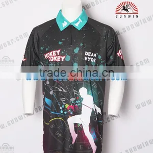 Custom Dart Shirt Polyester Dart Shirts With Pocket Fashion Mens Darts Shirt thumbnail-2