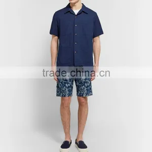 High Quality Whole Through Floral Prints One Button Closured Chino Shorts for Men thumbnail-4
