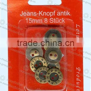 Metal Jean Button in Blister Packing thumbnail-1