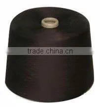 Black 100% Close Virgin Spun Dyed Polyester Yarn thumbnail-1