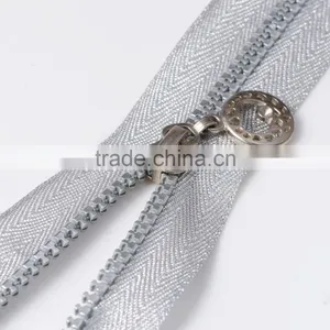 5# O/E Resin/Plastic Zips With Silver Teeth and Tape thumbnail-2