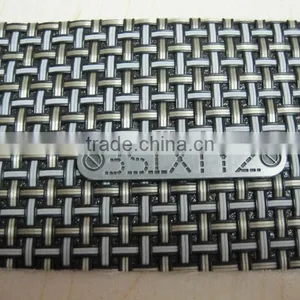 Jeans Brand Leather Labels With Metal thumbnail-1