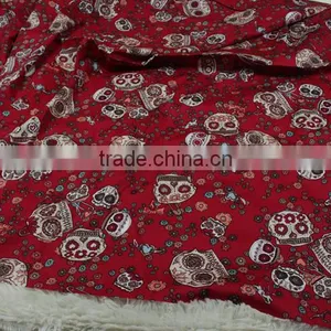 Hot Selling tc 45*45 110*76 Cvc Jersey Burn Out Custom Print Poplin Fabric Price thumbnail-4