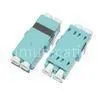 LC OM3 Optical Fiber Coupler for Test Network , Aqua Duplex Adapter thumbnail-1