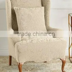 Stretch Reclining Wing Chair Covers thumbnail-2