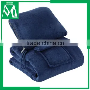 Anti-pilling Fleece Airline Blanket Soft Airplane Blanket Wholesale thumbnail-1