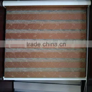 Double Layers Roller Zebra Blinds Shade Wholesale Fabrics China thumbnail-5