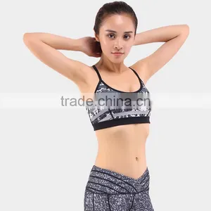 Women's Workout Yoga Clothes Activewear Printed Sports Bras thumbnail-1