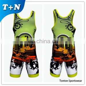 Custom USA Wrestling Singlet China Factory Custom Wrestling Singlet thumbnail-1