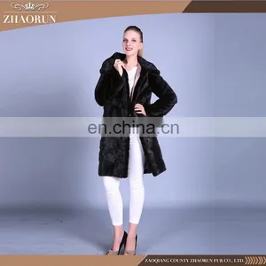 2016 Good Quality New Winter Mink Fur Coat Original Color Luxury Soft Mink Coat thumbnail-5