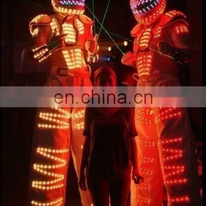 Led Jumping Suit Stilts Walker Led Robot Costume thumbnail-1