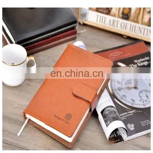 Factory Manufacture Customized Printing A5 Brown Leather Offset Paper Notebook Pocketbook Printing thumbnail-1