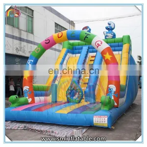 Factory Price Giant Inflatable Water Slide,inflatable Smurfs Slide,inflatable Cartoon Slide for Kids thumbnail-1