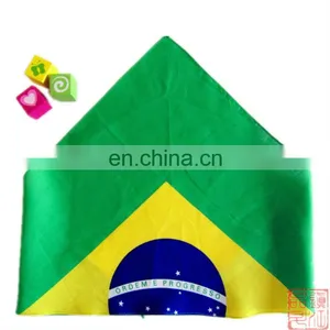 Brazilian Flag Unique Style Printed Headwear Sports Triangular Bandana thumbnail-1
