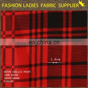 2015 Spring New Design 100% Viscose Spun Rayon Fabric Stock thumbnail-3