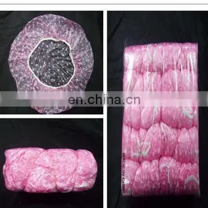 Disposable Clear PE Shower Cap for Hotel Using thumbnail-5
