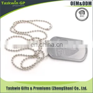 Aluminium Design Have Your Own Logo Dog Tag With Chain Necklace for Promotion thumbnail-4