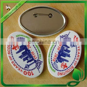 Oblong Shaped Tin Badge thumbnail-1