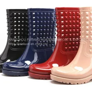 Vogue Women PVC Rain Shoe, Ladies's Rain Shoes, Popular Style Shoe, New Fashion Women Shoes thumbnail-1