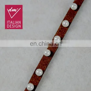 Hot Design Beaded Pearl Embroidery Lace Trim for Cloth Decoration thumbnail-3